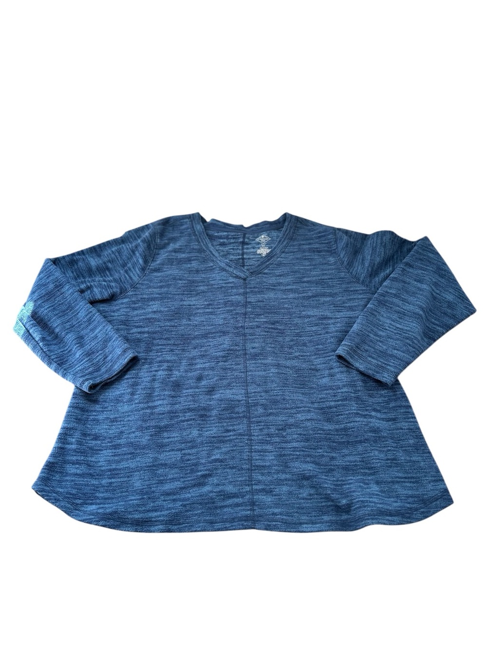 🆕St. John's Bay Blue V-Neck Long Sleeve Top